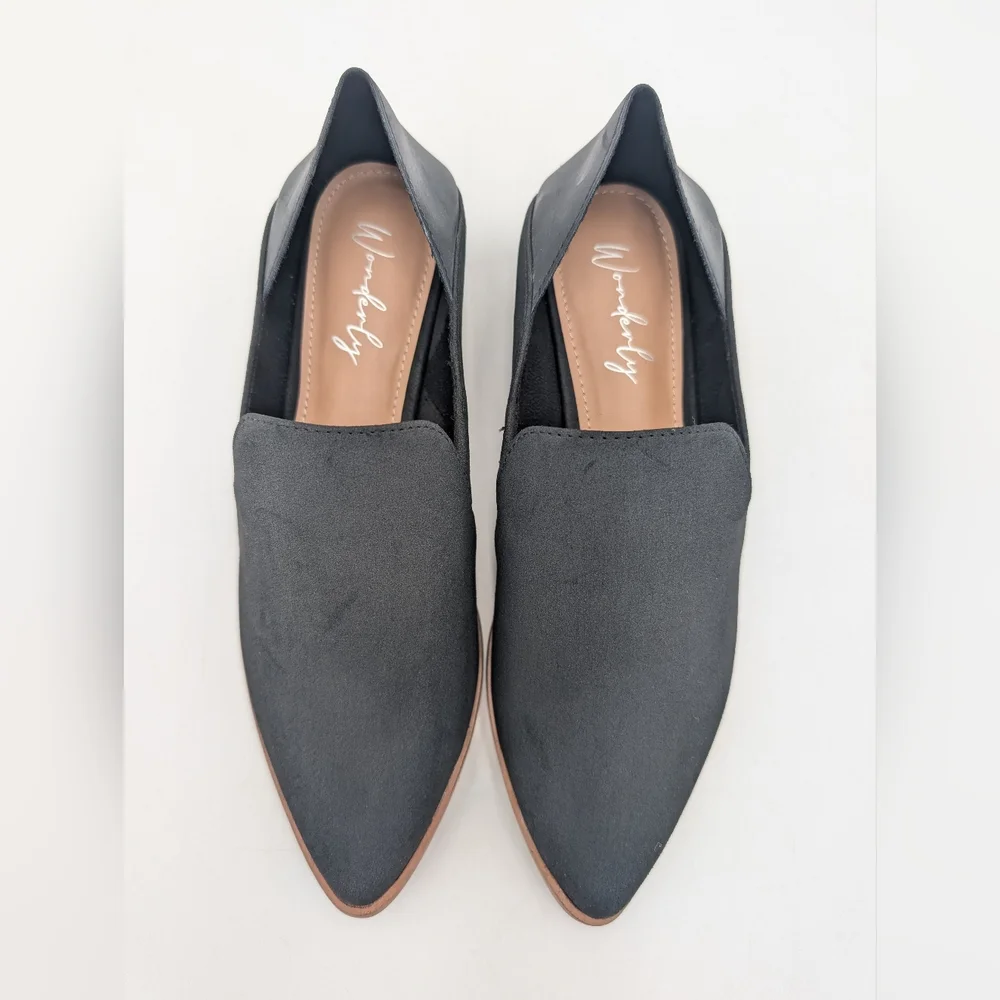 Wonderly Madeline Womens Size 8M Dress Loafers Black Heels